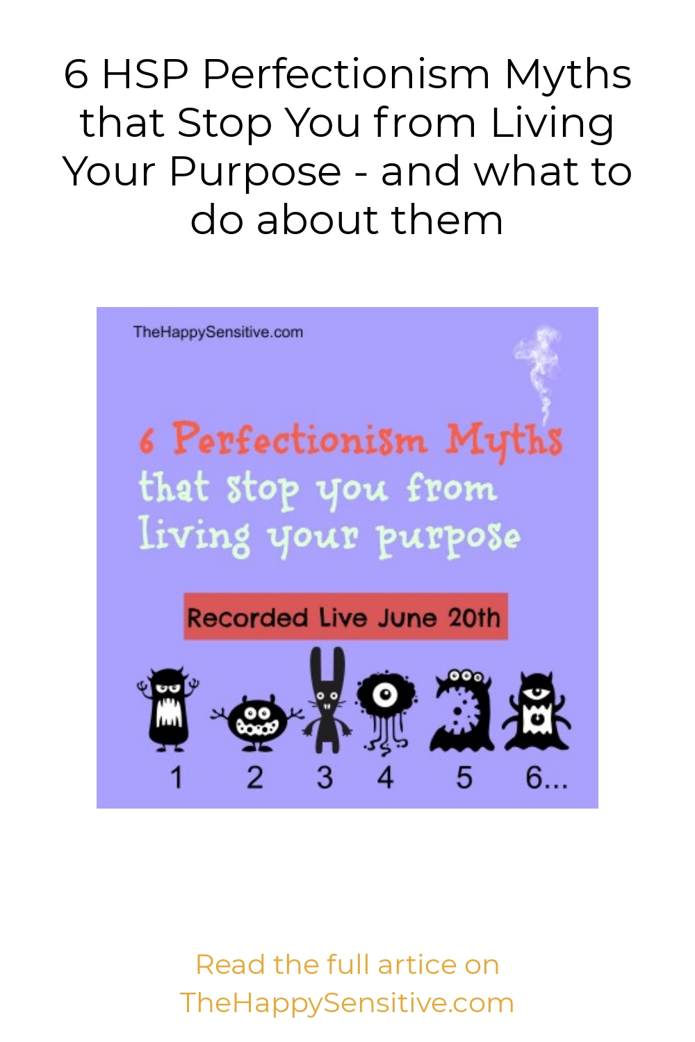 Photo inspiration: Picture Idea: 6 Hsp Perfectionism Myths That Stop You From Living Your